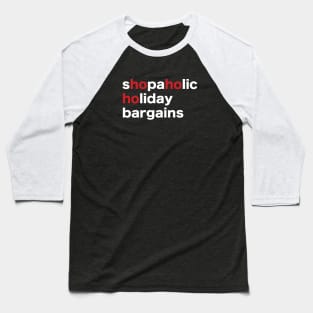 Holiday Scrabble Words - design no. 3 ( dark shirts ) Baseball T-Shirt